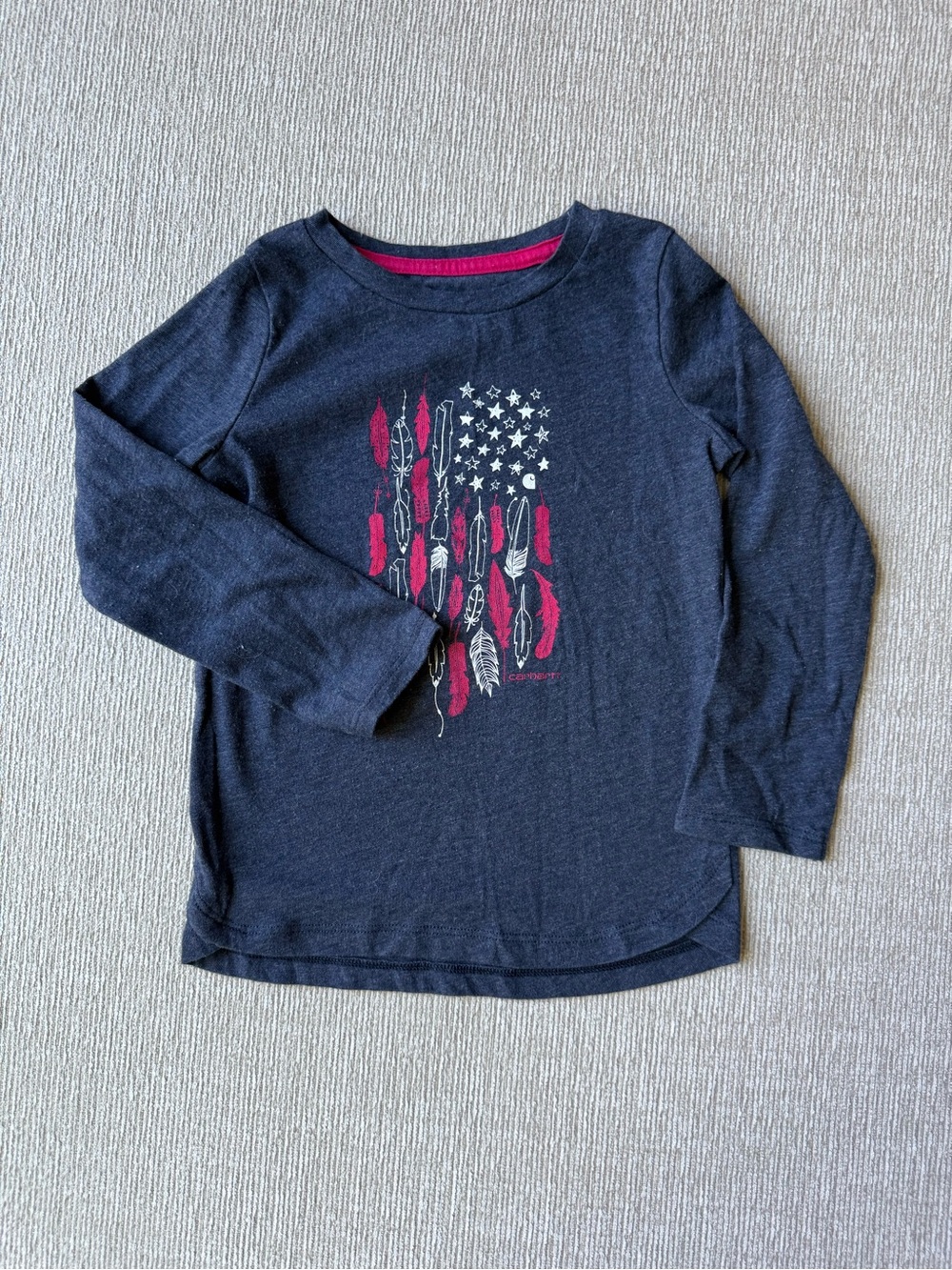 Carhartt Navy Long Sleeve Tee 2T